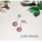 Boucles d'oreilles argent 925 avec perles en cristal rose