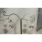 Pendientes corazón de cristal Swarovski AB blanco en plata 925