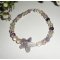 Pulsera estrella de amatista y fluorita en plata 925