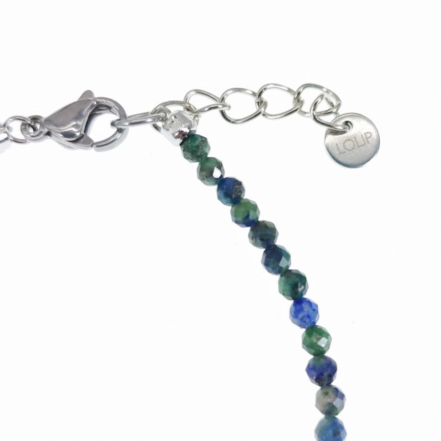 Pulsera fina con piedras de lapislázuli 