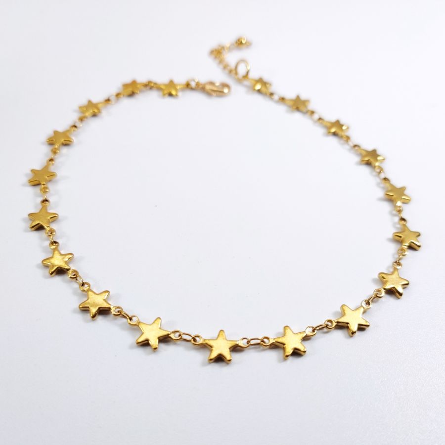 Clavija de estrella de acero inoxidable dorado 