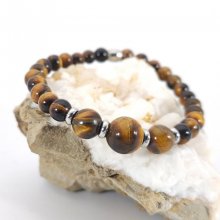 Pulsera de piedra de ojo de tigre 